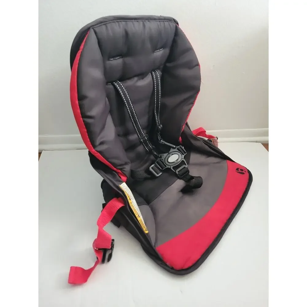 Baby Trend Sit'N Stand Double Stroller Front Seat Cover Belt Straps Red W/Black